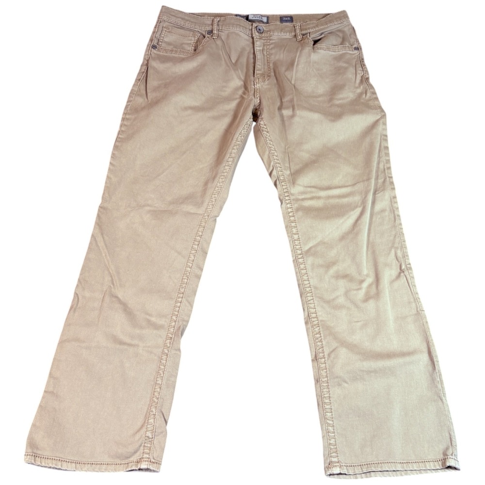 BKE Buckle Tyler Straight Jeans Mens 38 (36x30)‎ Beige Denim Cotton Medium Wash
